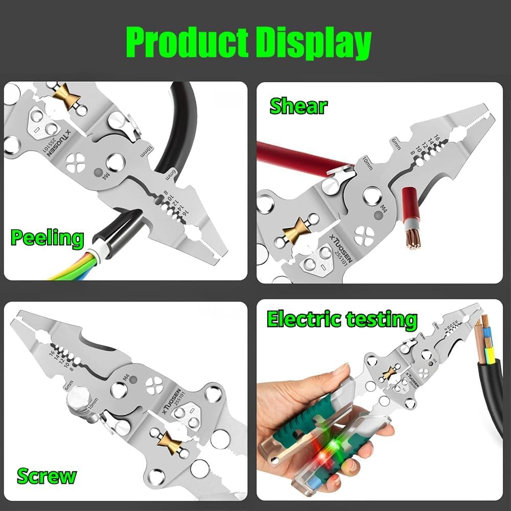 Foldable Wire Stripper Tool for Electrical Repairs - image 6