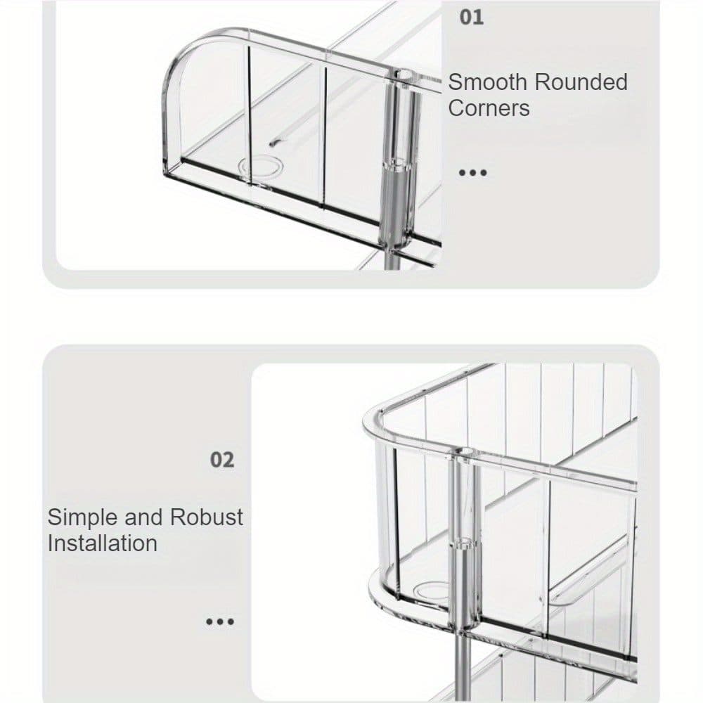 3-Tier Stackable Acrylic Desktop Organiser for A4 & Stationery - image 1
