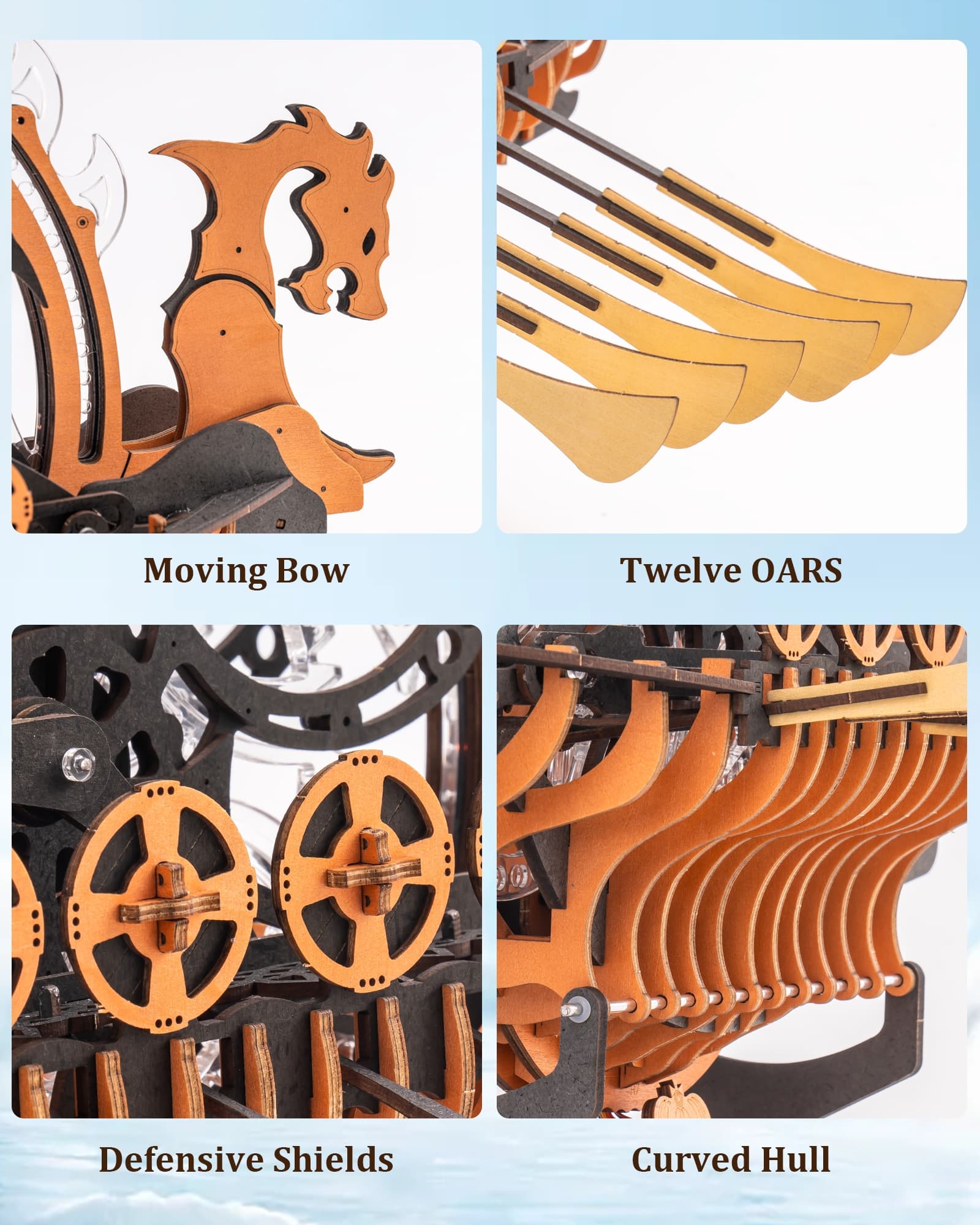 ROKR 3D Wooden Puzzle Model Kit - image 4