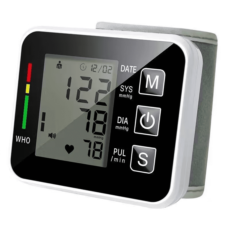 Smart Wrist Blood Pressure Monitor with Voice Announcement