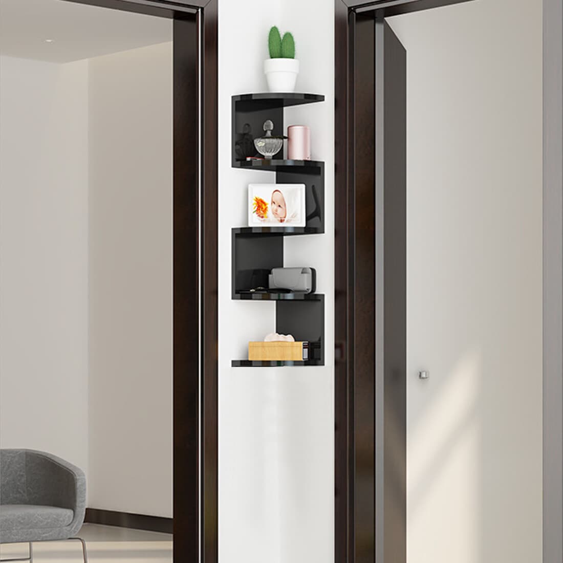 5 Tier Floating Shelves - image 2