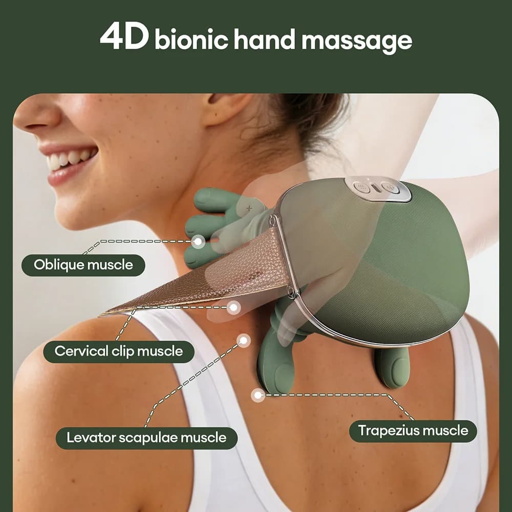 Wireless Bionic Finger Neck & Shoulder Massager - image 2