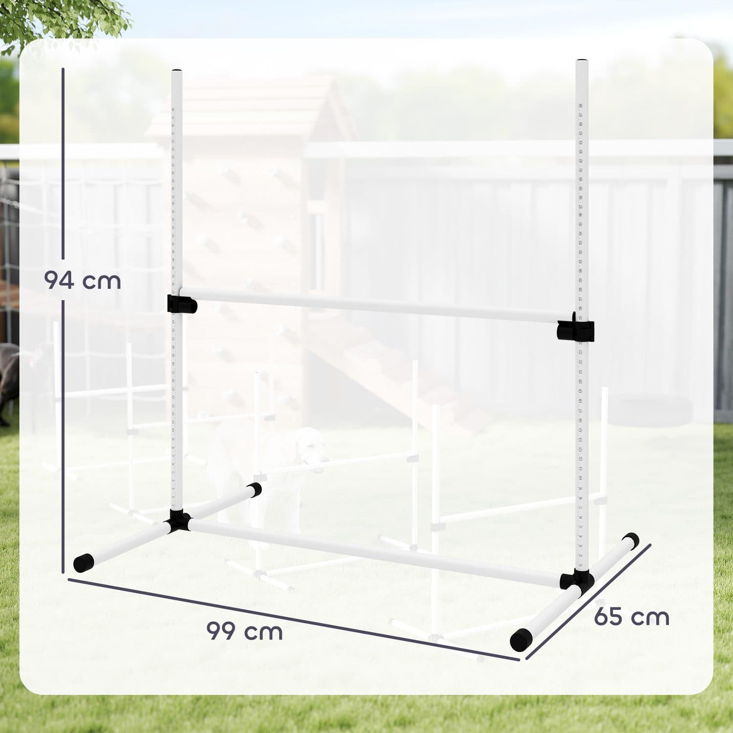 PawHut Lightweight Dog Agility Jump Set with Carrying Bag - image 4