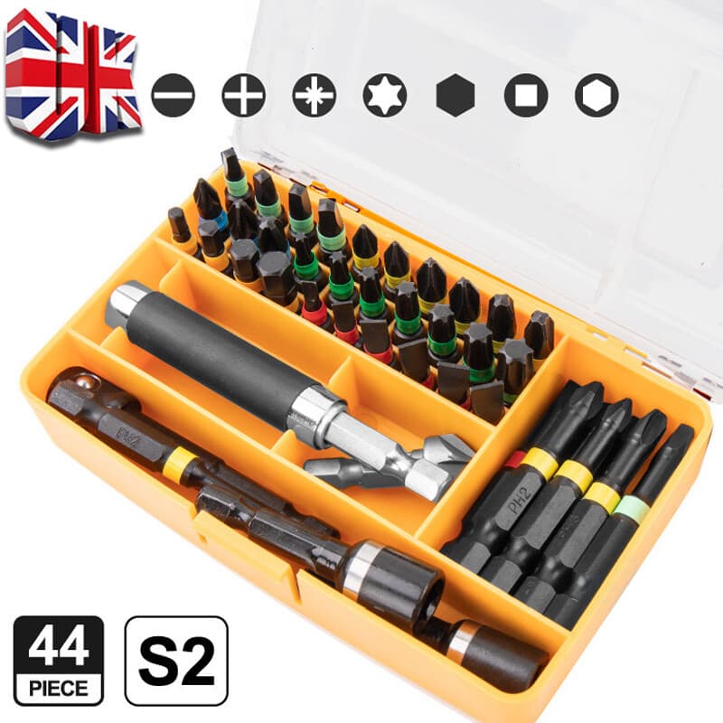 Compact 44 Piece Impact Driver Bit Set