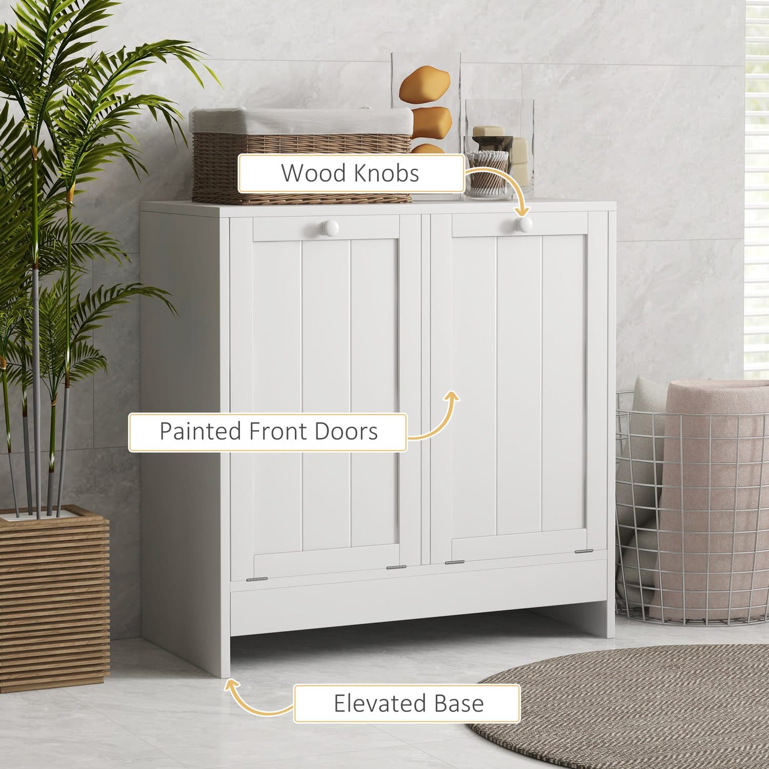 Kleankin Double Laundry Hamper - image 2