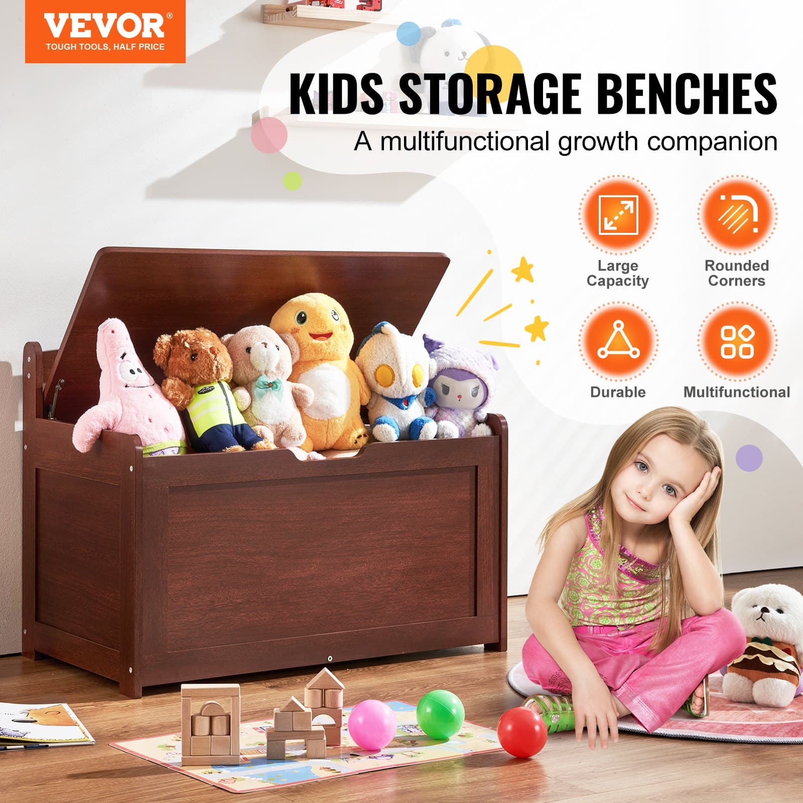 Tidy Up in Style with This Versatile Wooden Toy Chest - image 2