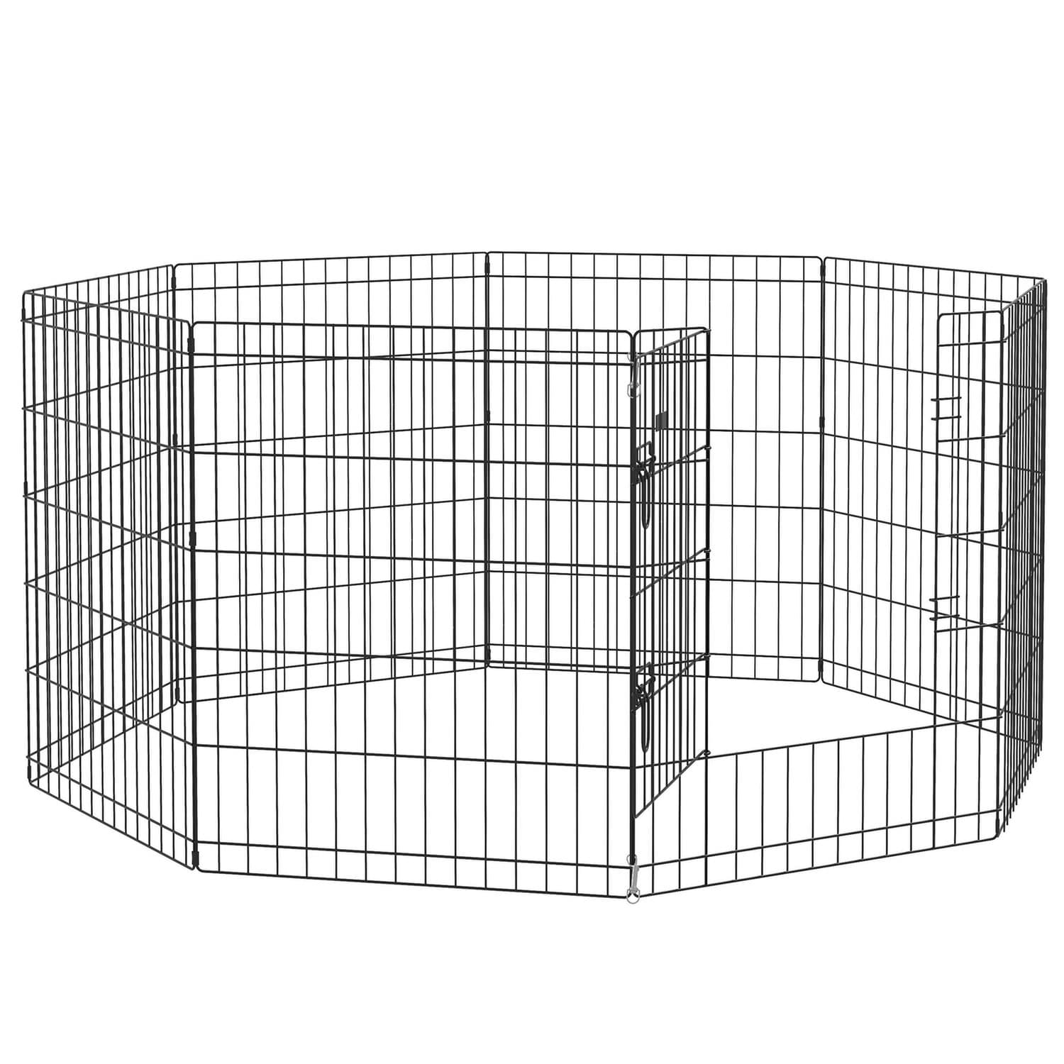 PawHut 8 Panel DIY Dog Pen for Indoor & Outdoor Use