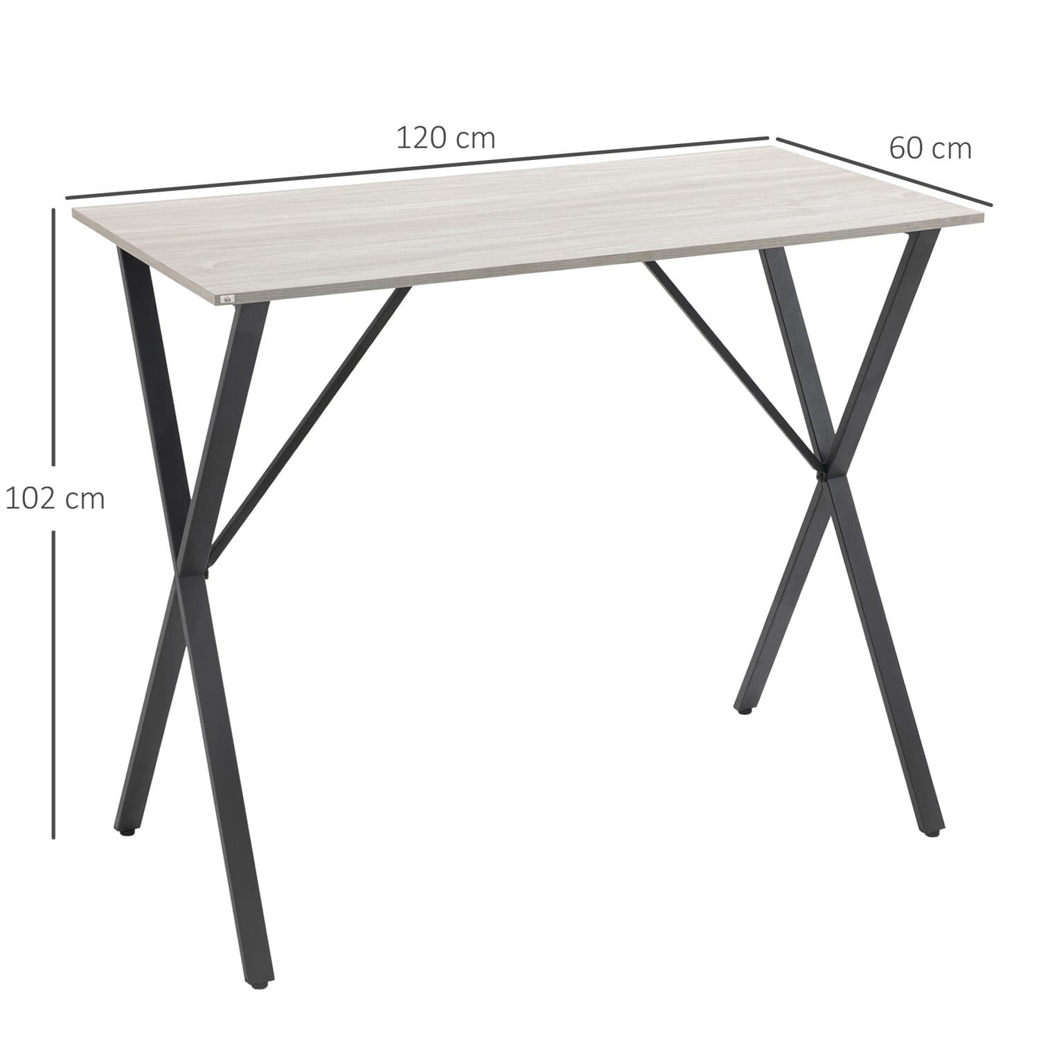 Modern 120cm Rectangular Breakfast Bar Table for Four - image 3