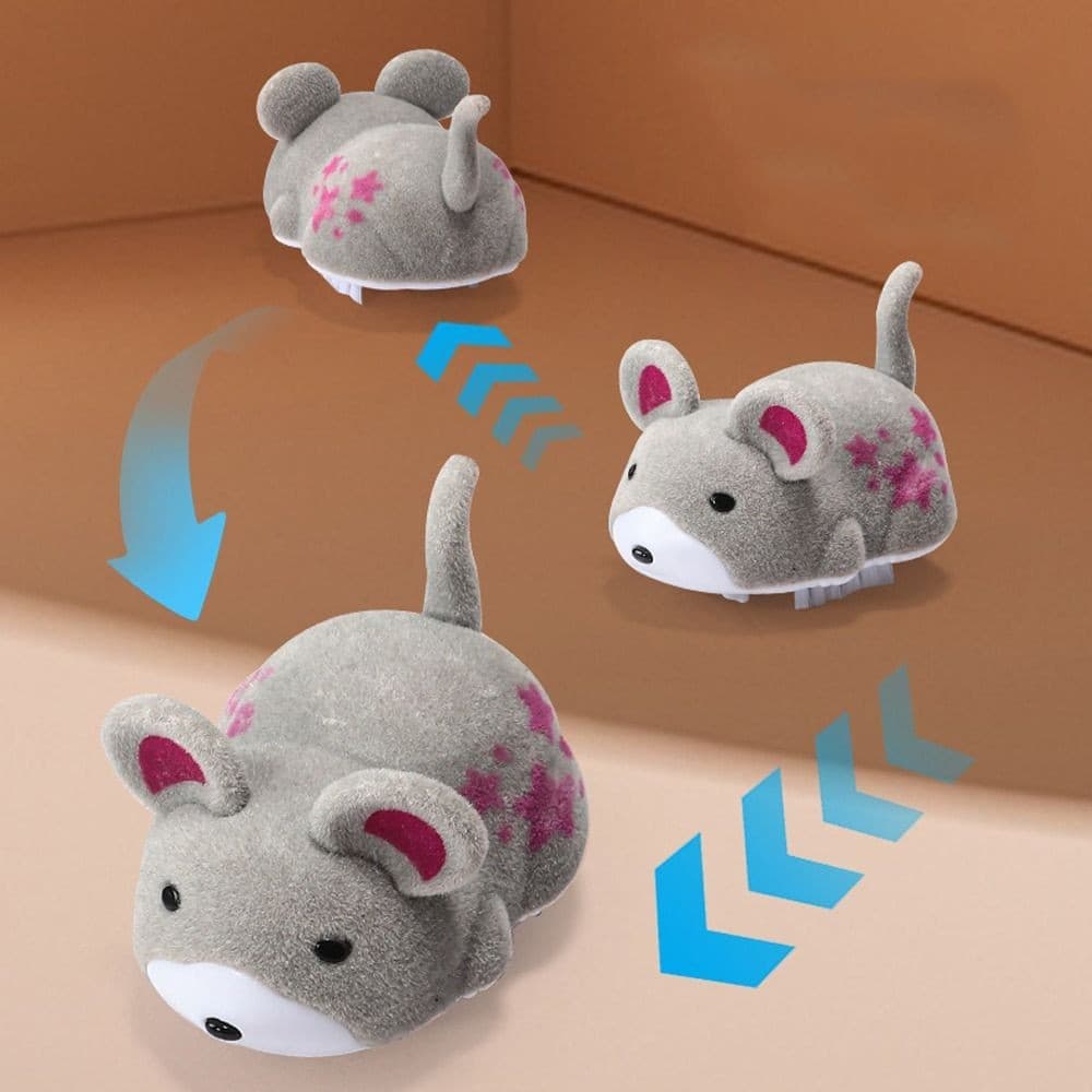 Squeaky Plush Mouse Cat Toy - image 4