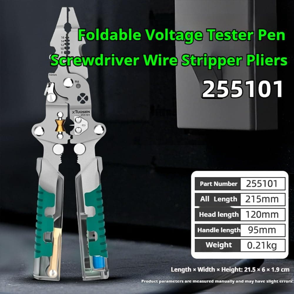 Foldable Wire Stripper Tool for Electrical Repairs - image 4