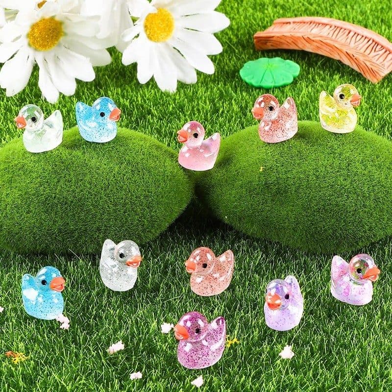 Tiny Glitter Ducks for Craft Displays and Decor - image 3
