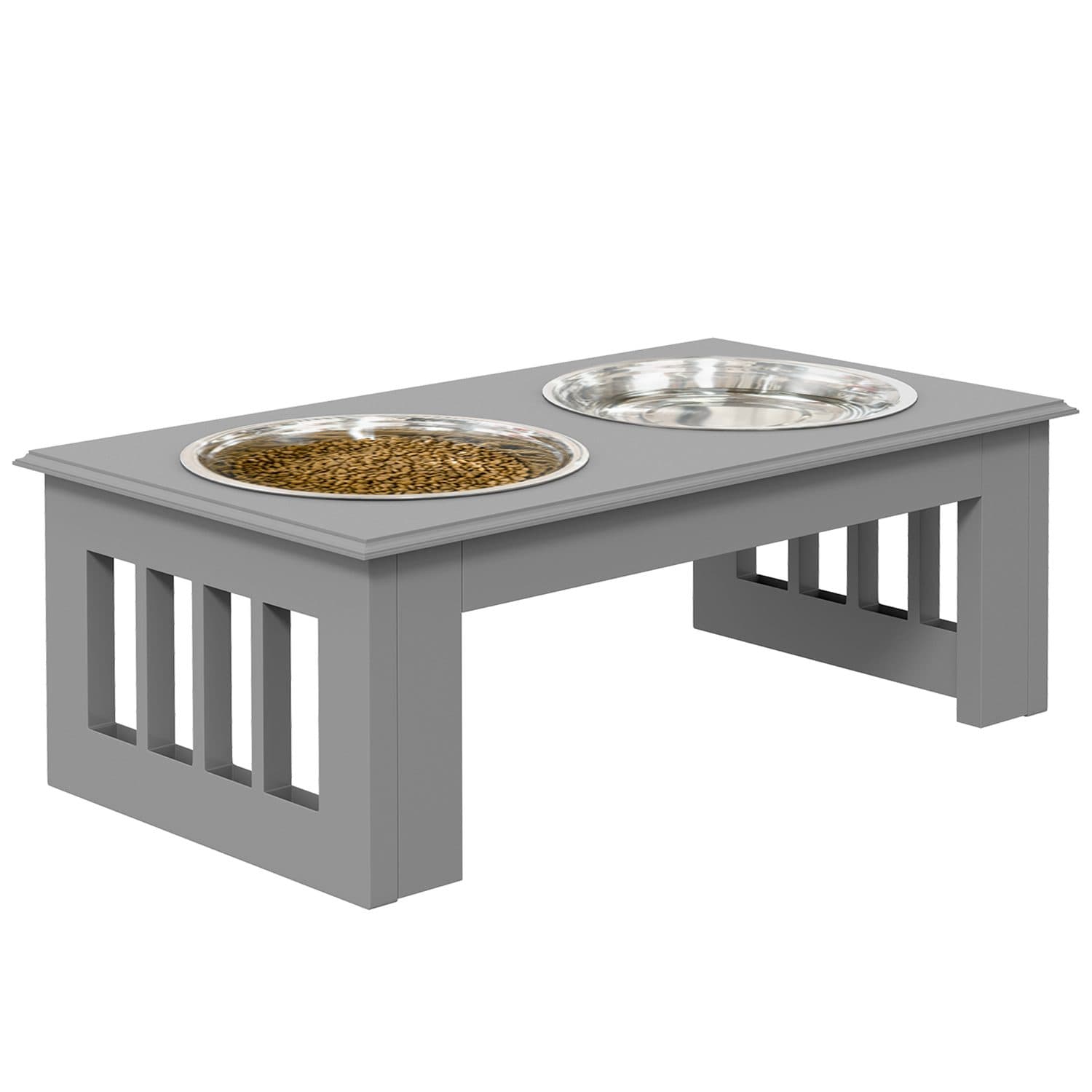 Raised Stainless Steel Feeding Bowls for Small Dogs