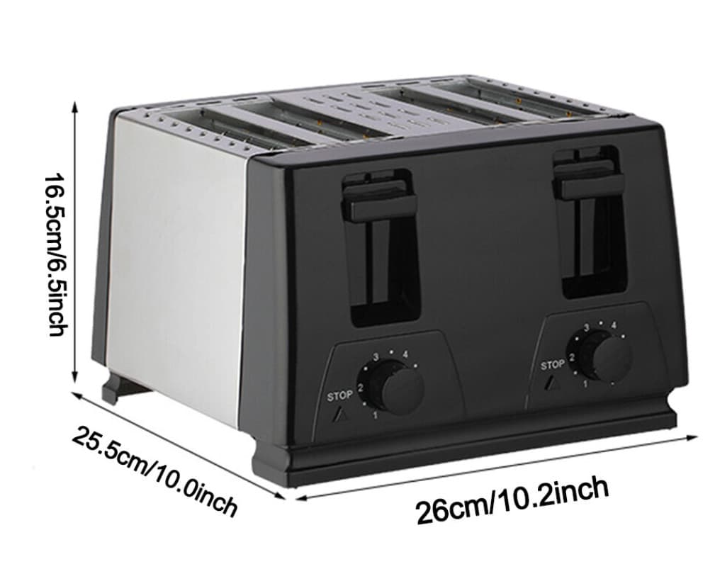 4-Slice Stainless Steel Toaster with Dual Independent Controls - image 10