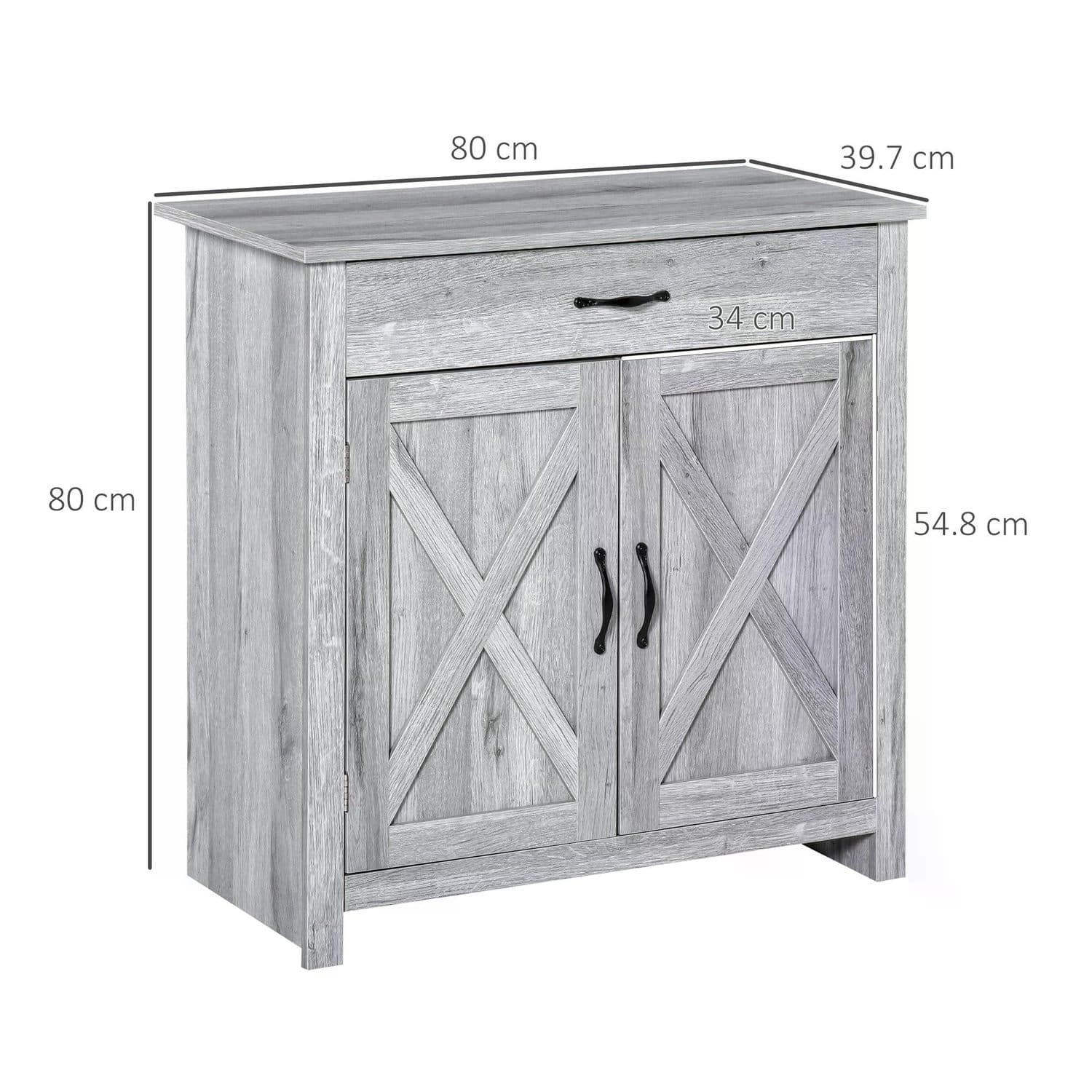 Grey Farmhouse Sideboard - image 2