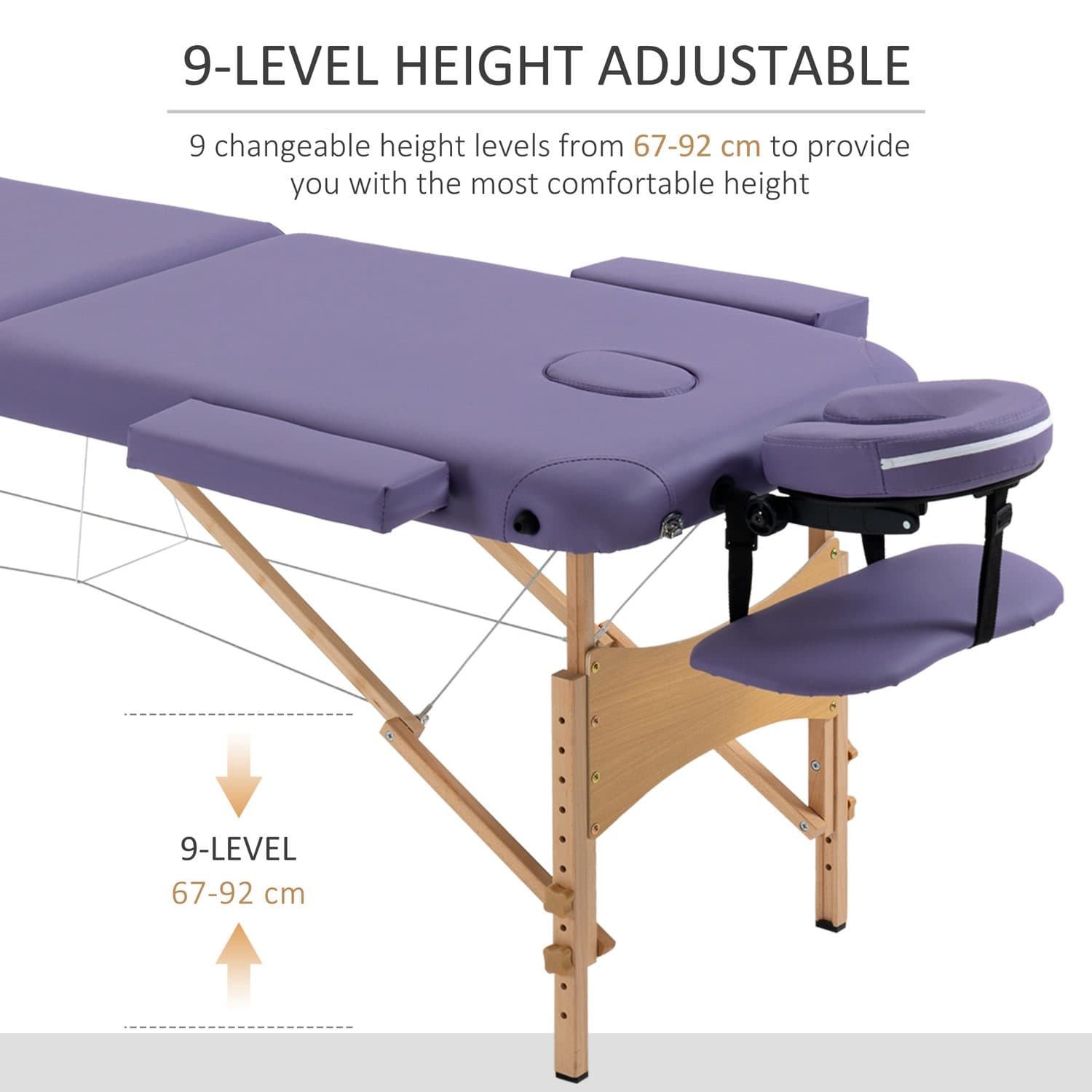 Portable Purple Massage Bed for Effortless Treatments - image 1
