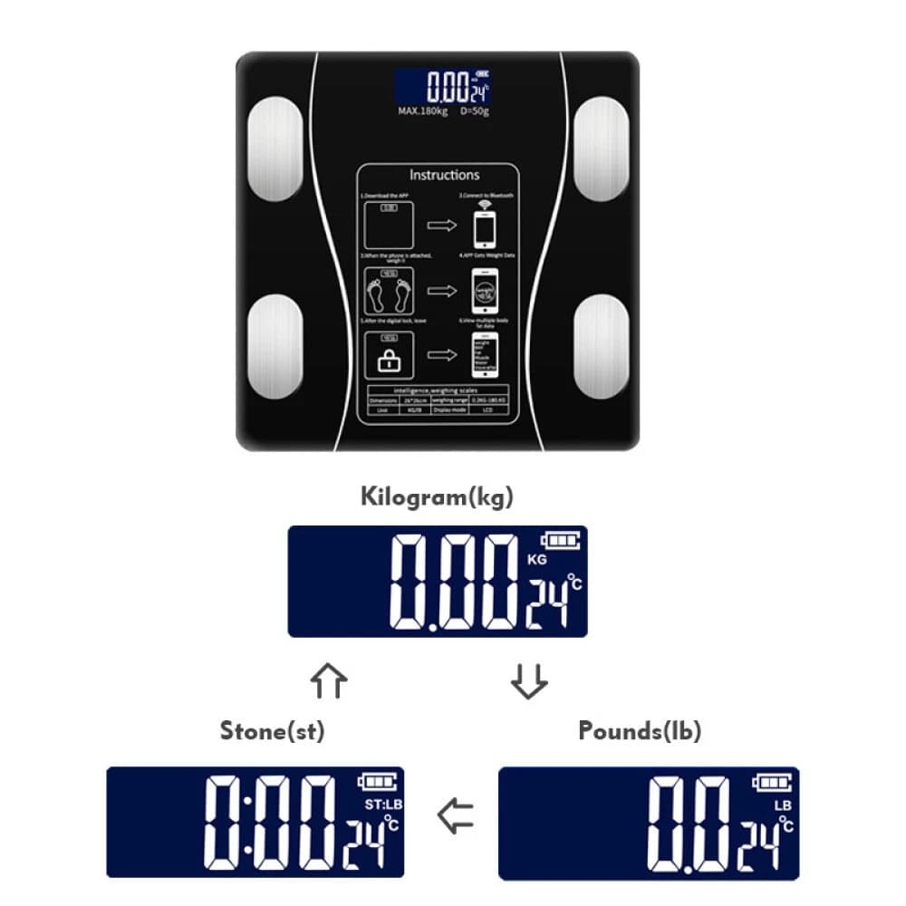 Smart Body Fat Scale with Bluetooth App Tracking - image 6