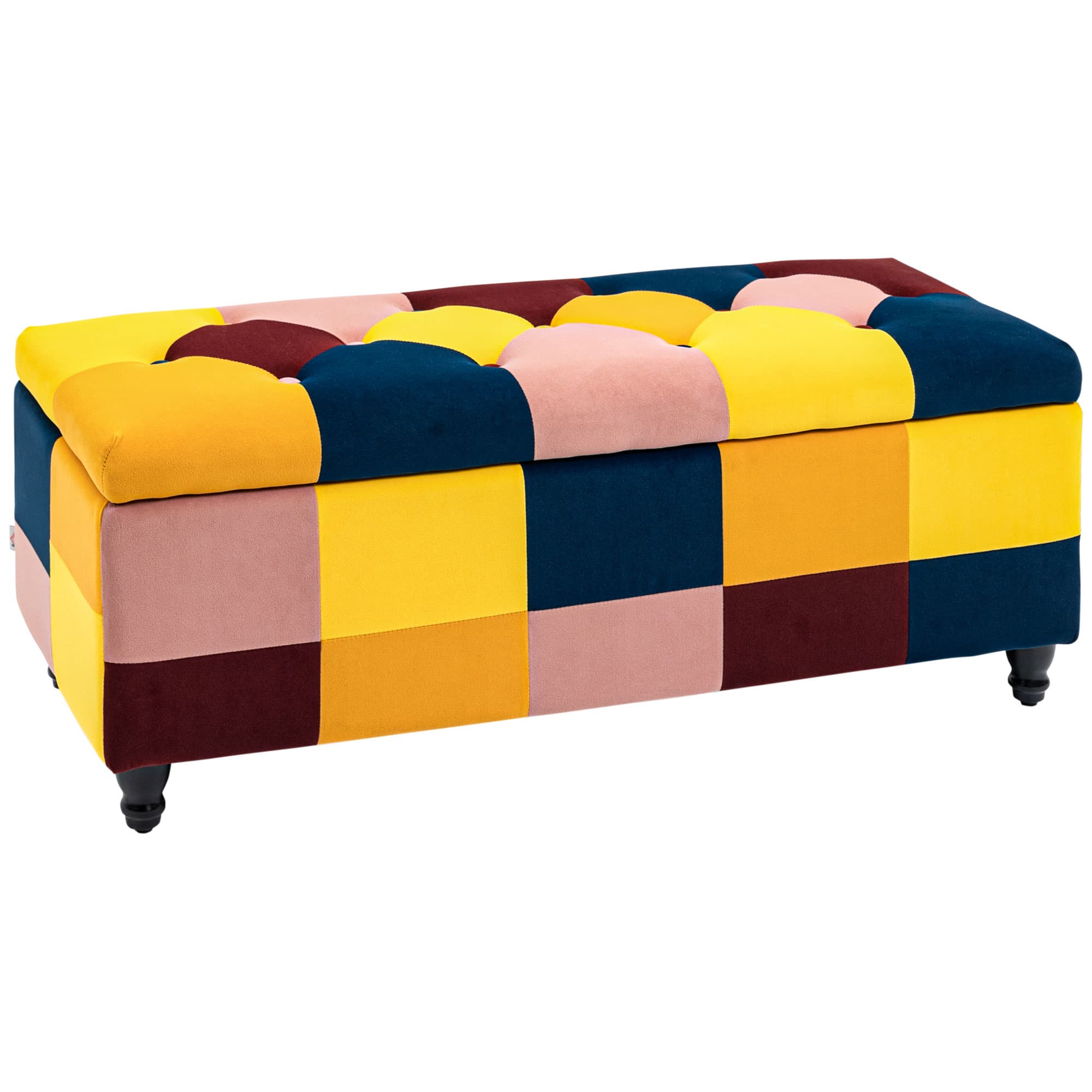 Multicoloured Storage Ottoman
