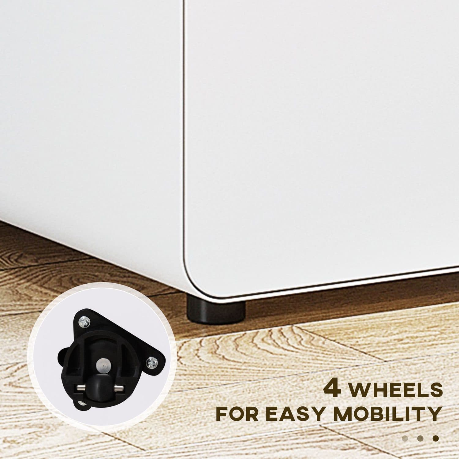 White Lockable Filing Cabinet - image 1
