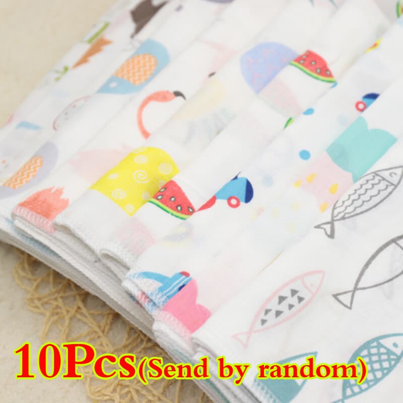 Soft Cotton Muslin Squares for Newborns – 10-Pack Bath Cloths - image 4