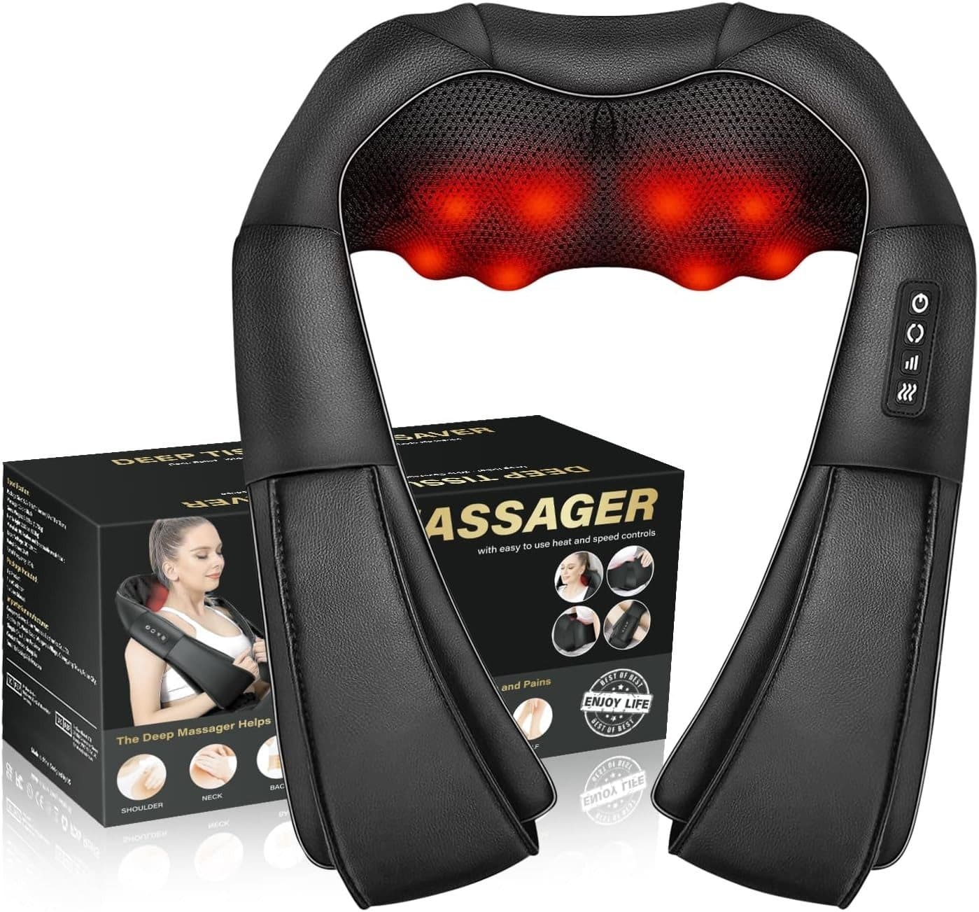 Shiatsu Neck & Shoulder Massager with Heat