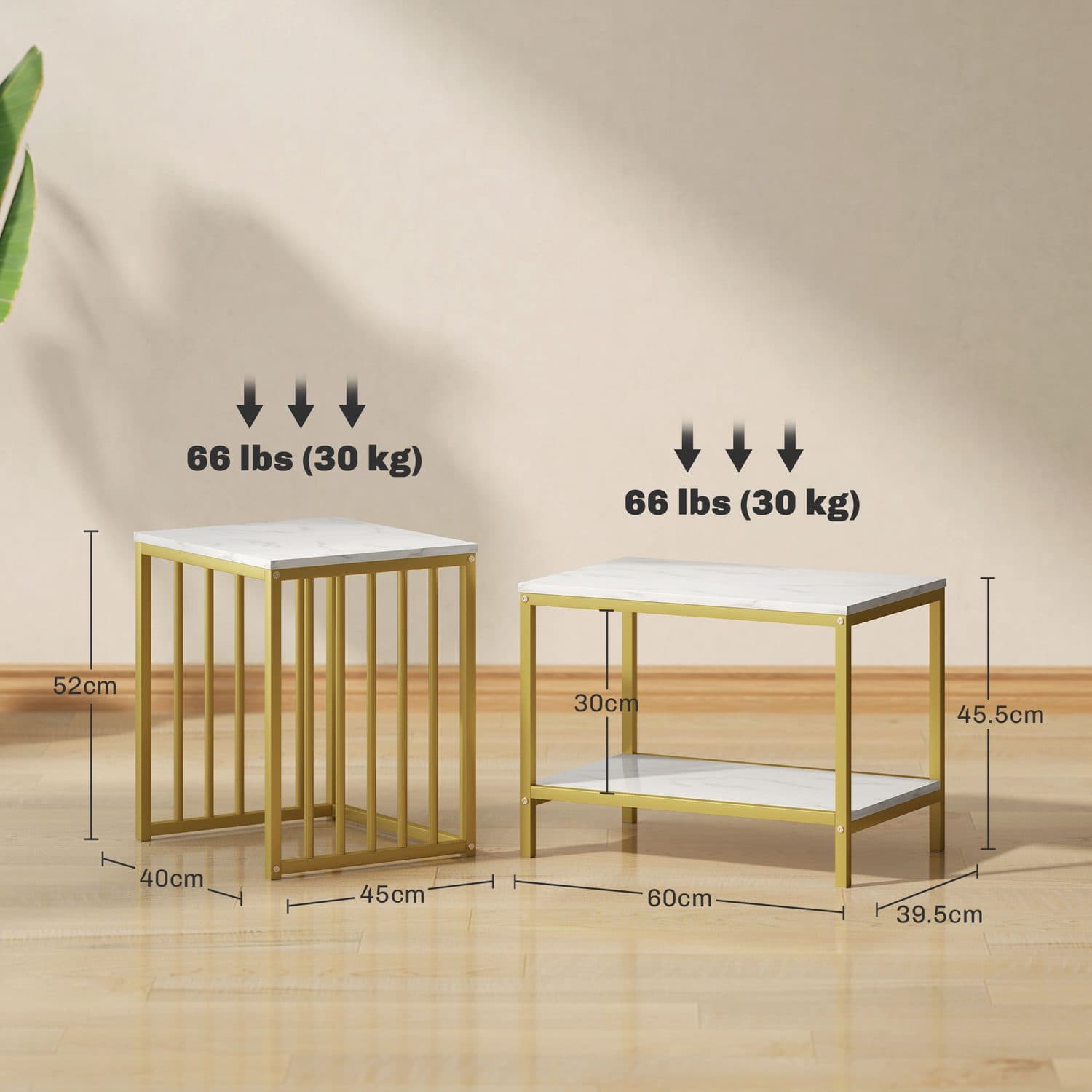 Marble-Effect Nesting Tables - image 1