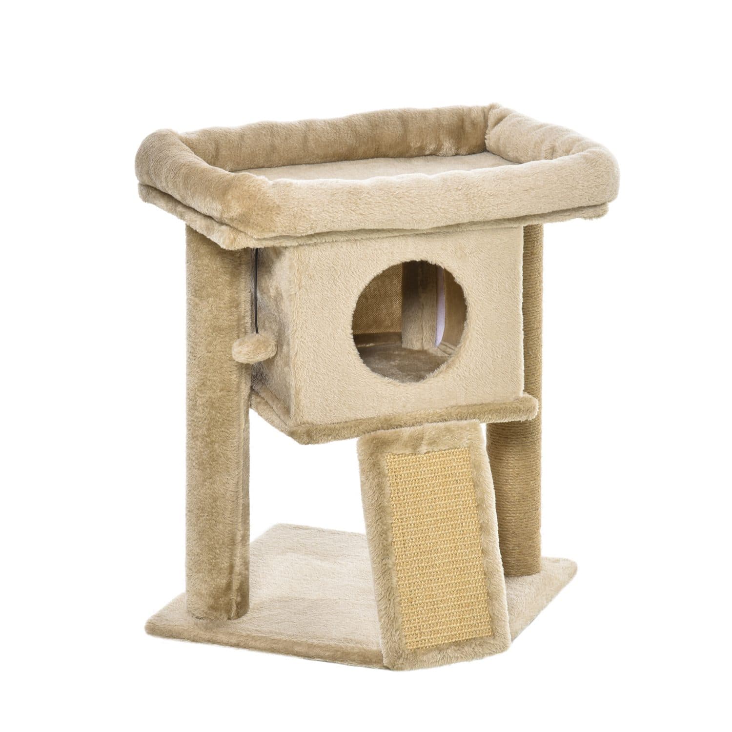 PawHut Cat Tree Tower for Climbing, Scratching and Play