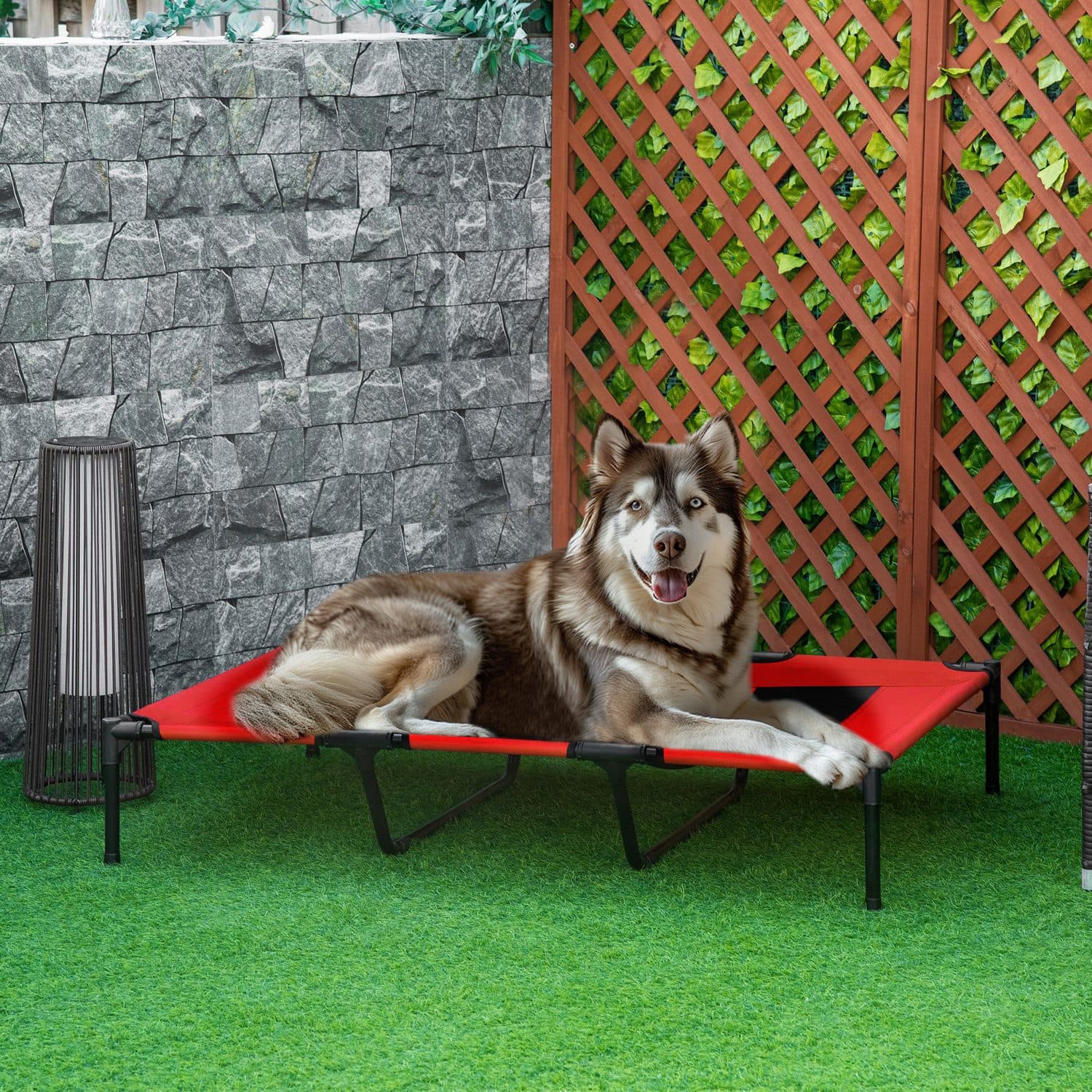 PawHut Raised Cooling Dog Bed for Indoor and Outdoor Use - image 2