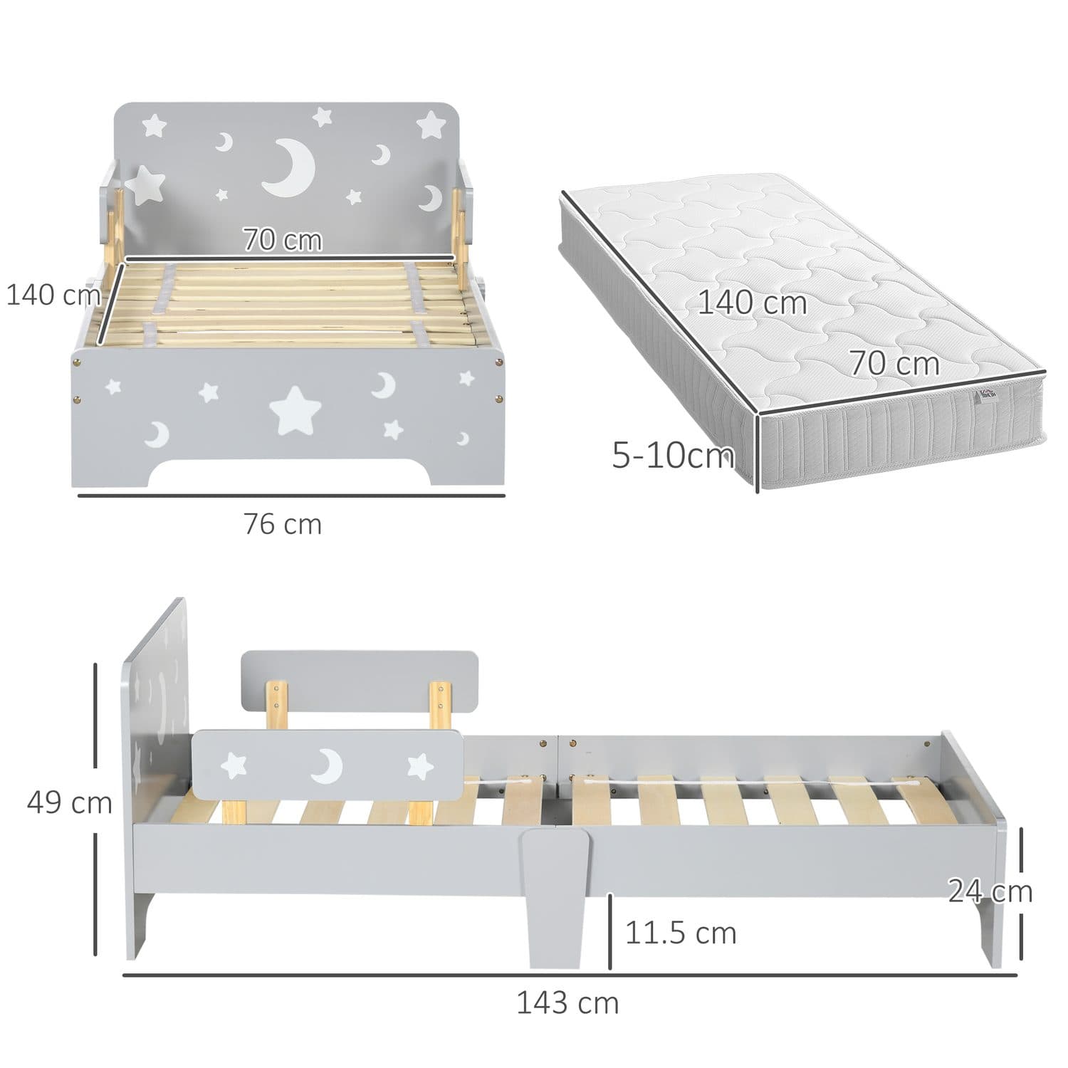 ZONEKIZ Starry Toddler Bed - image 1