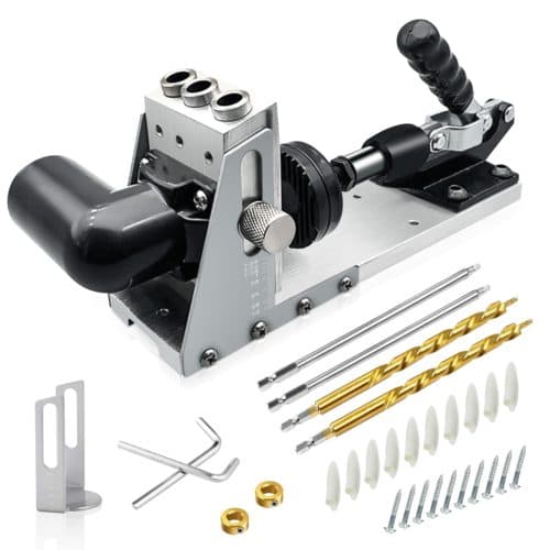 Metal Pocket Hole Jig Kit for Clean Wood Joints
