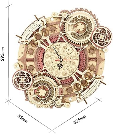 DIY Kit: Wooden Zodiac Wall Clock 3D Puzzle - image 5