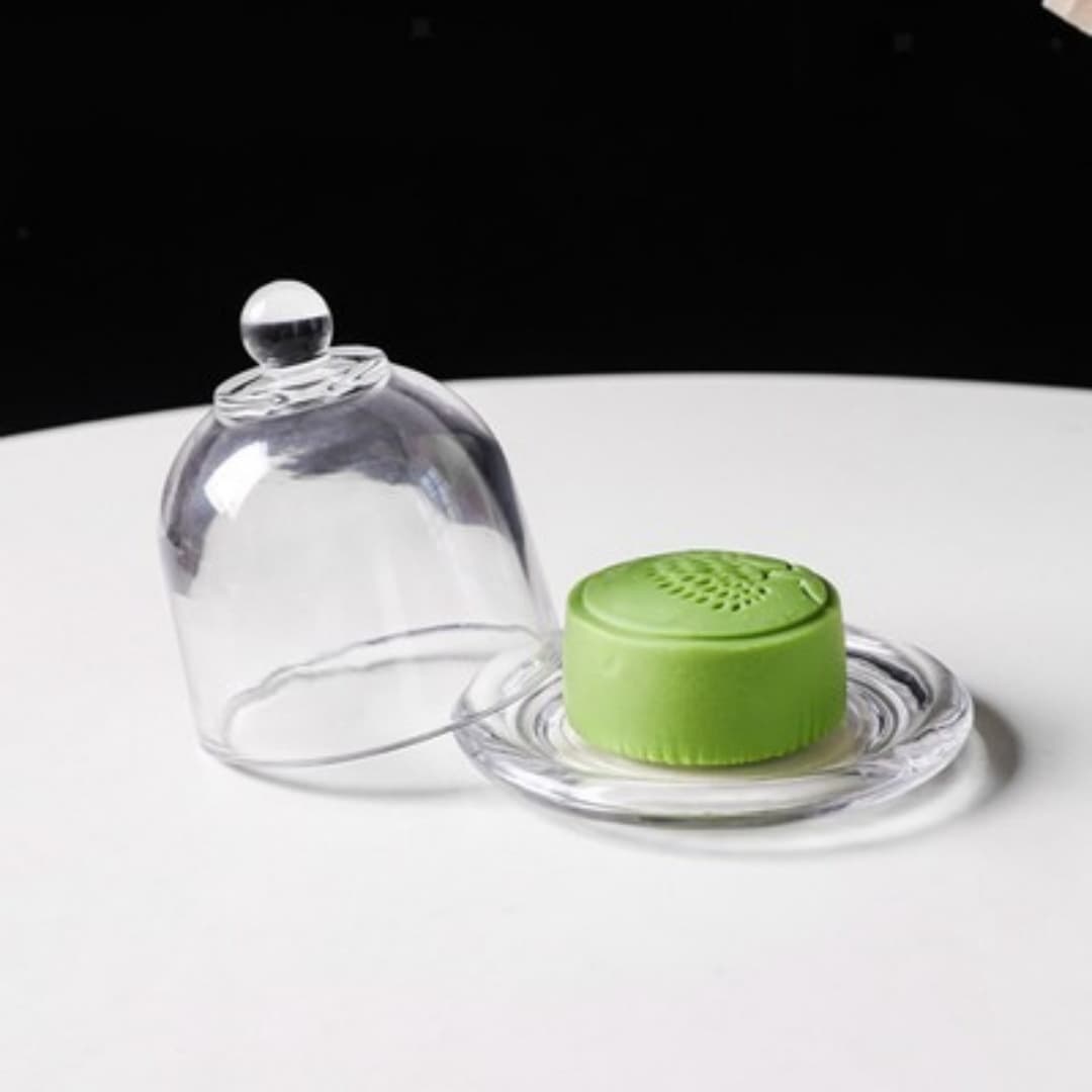 Glass Cake Stand with Cloche Dome for Elegant Displays - Default