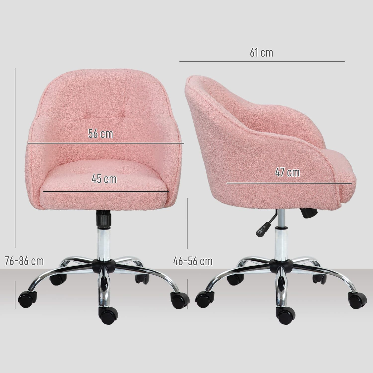 Pink Teddy Fleece Chair - image 1