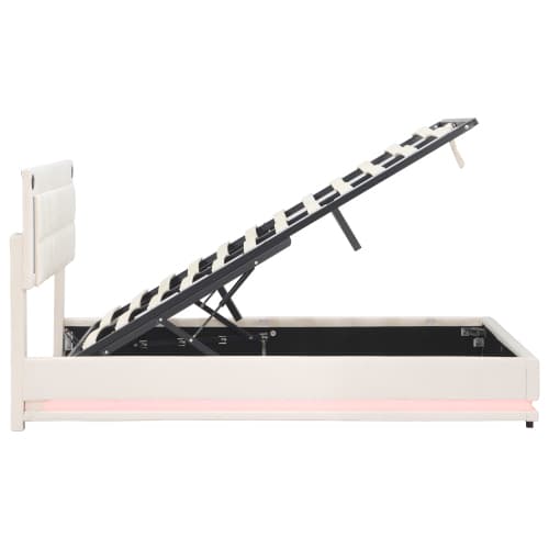 Smart LED Bed with Storage, Lights & USB Charging - image 1
