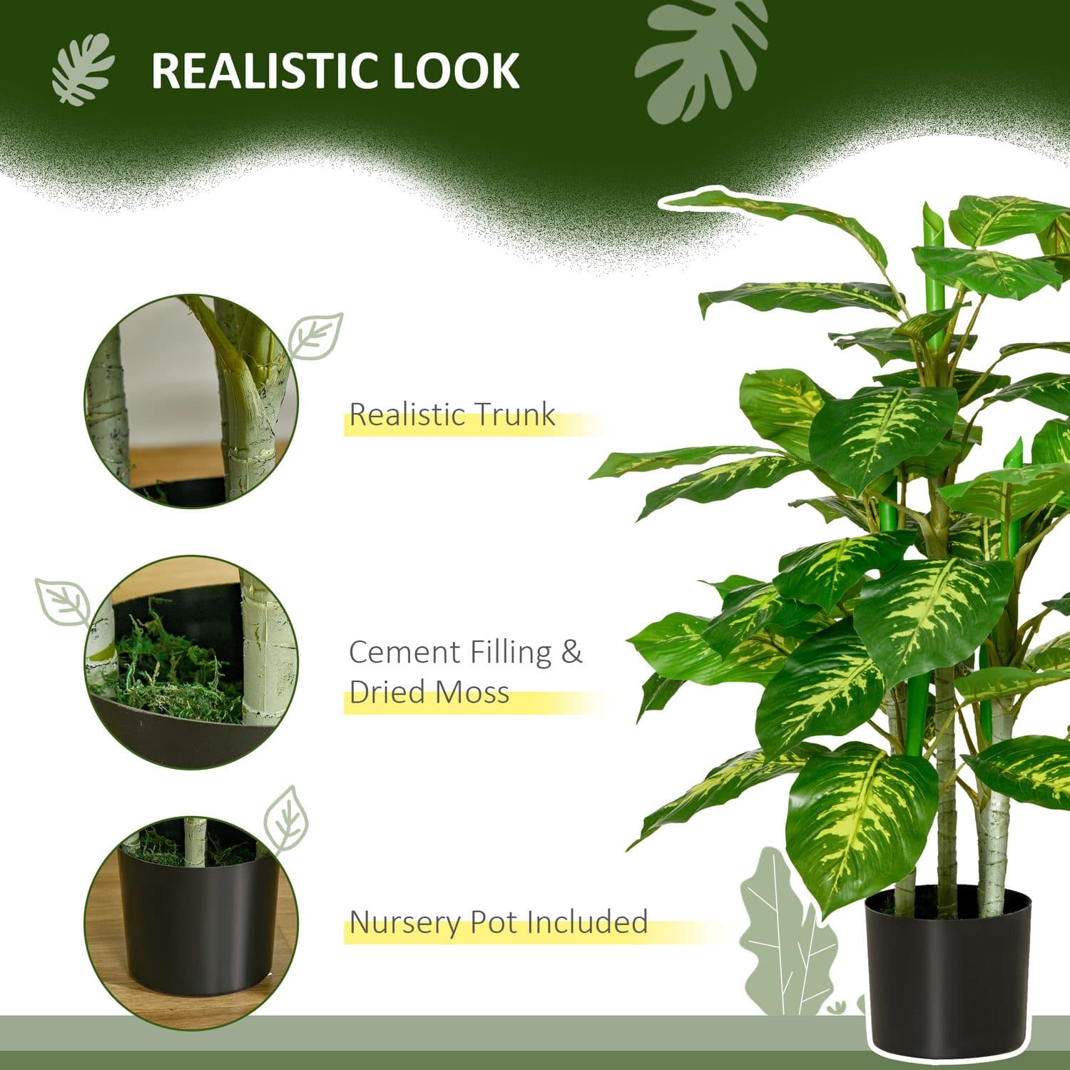 95cm Artificial Evergreen Trees - image 3
