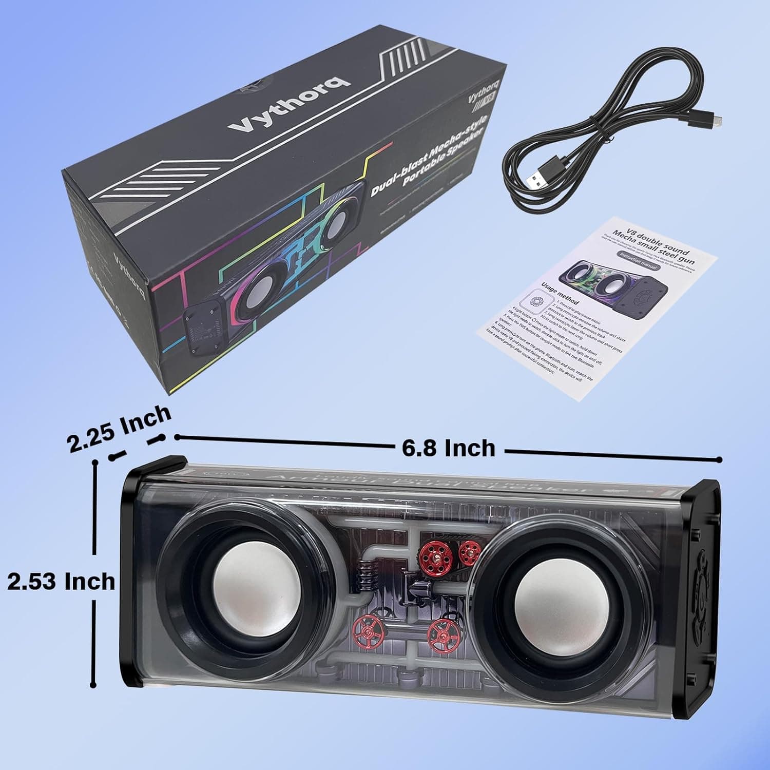 Transparent LED Bluetooth Speaker for Music and Mood - image 8