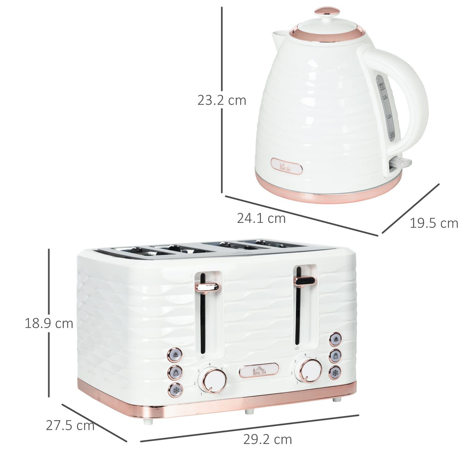 Cream Kettle & Toaster Set - image 3