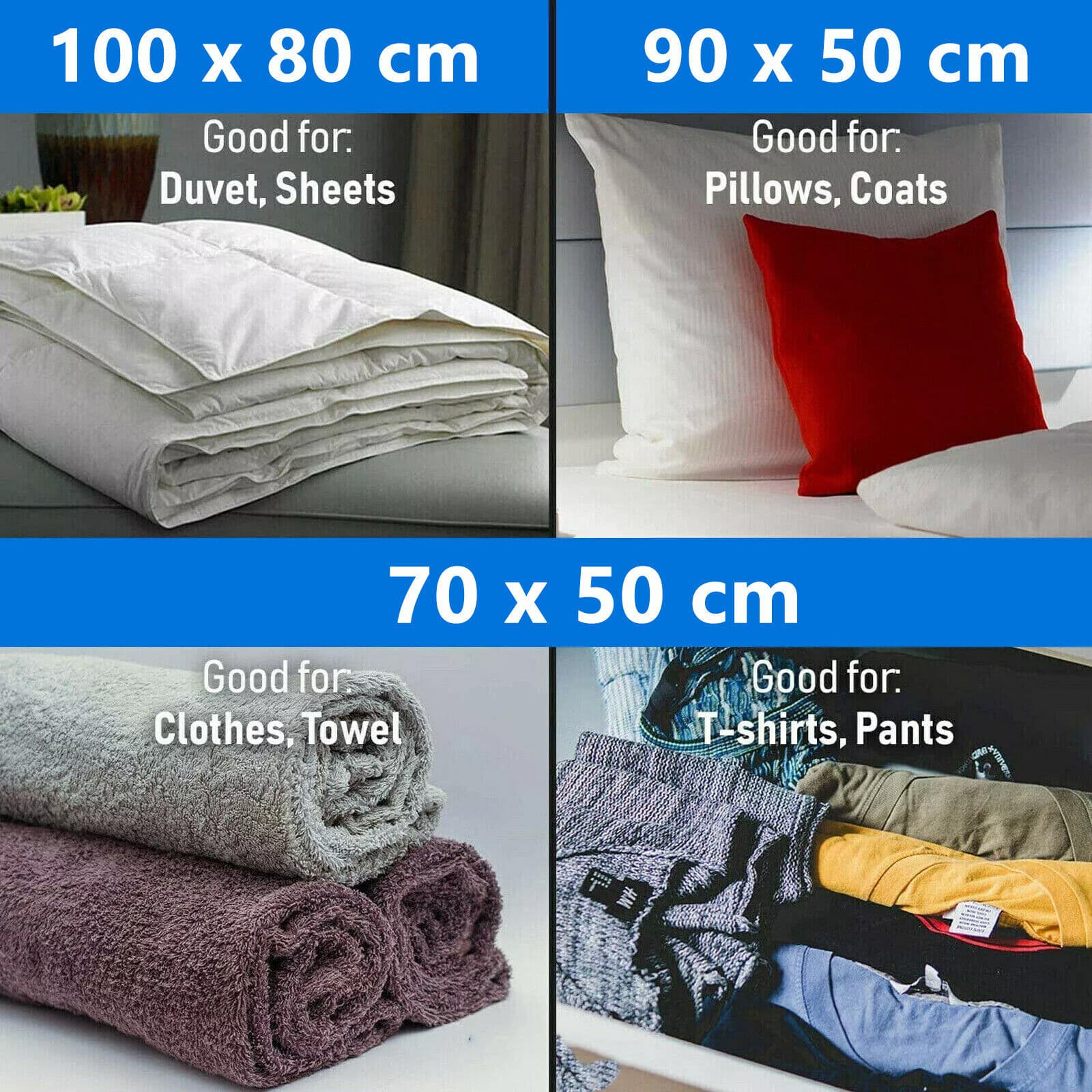 Six Vacuum Storage Bags for Reclaiming Wardrobe Space - image 1