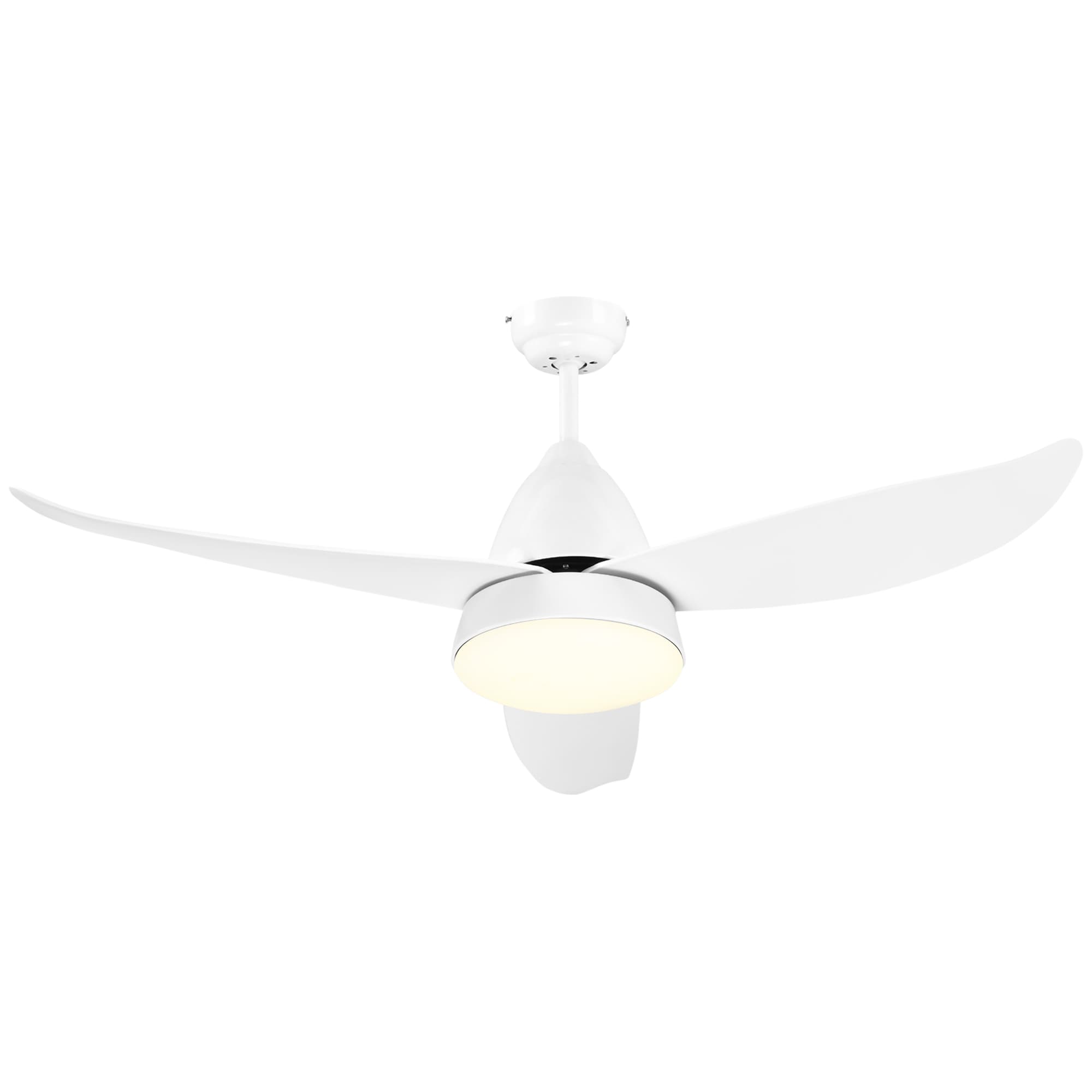 Modern White LED Ceiling Fan for Effortless Year-Round Comfort