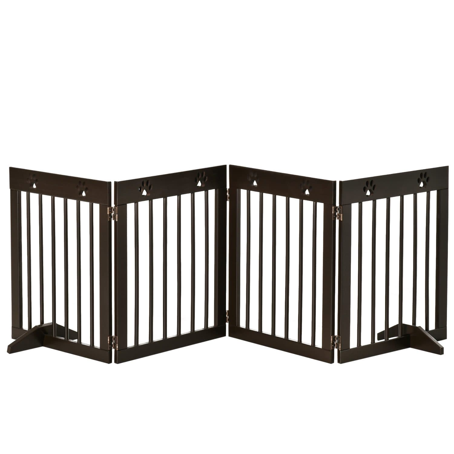 PawHut Freestanding Pet Gate for Doorways & Stairs