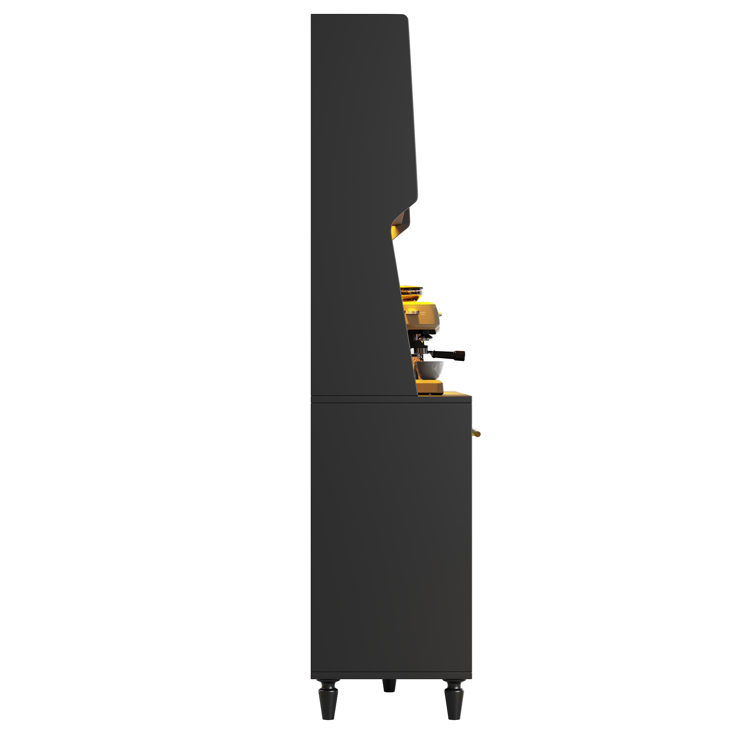 Rattan Buffet Cabinet with Smart LED Lighting - image 3