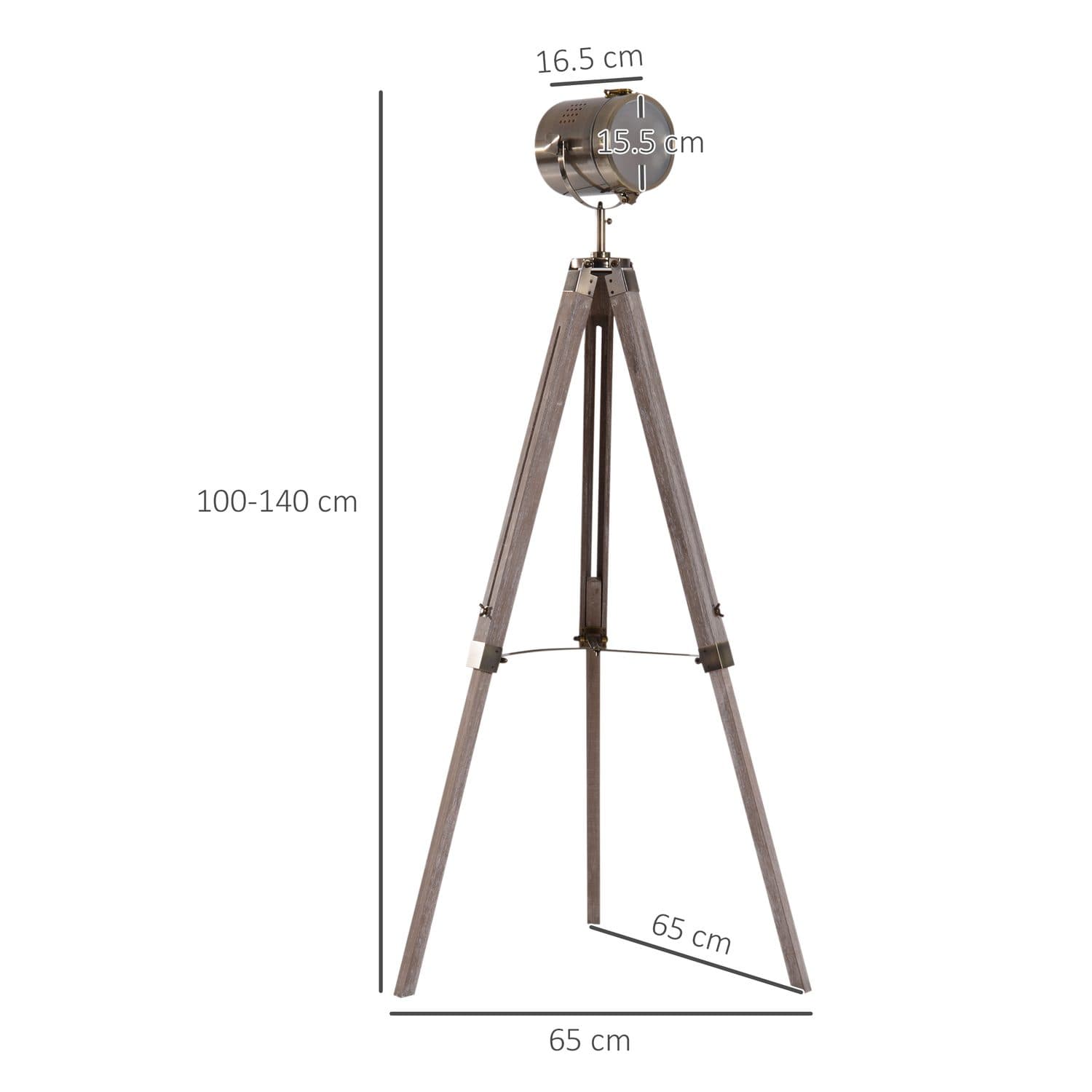 Industrial Tripod Floor Lamp - image 5