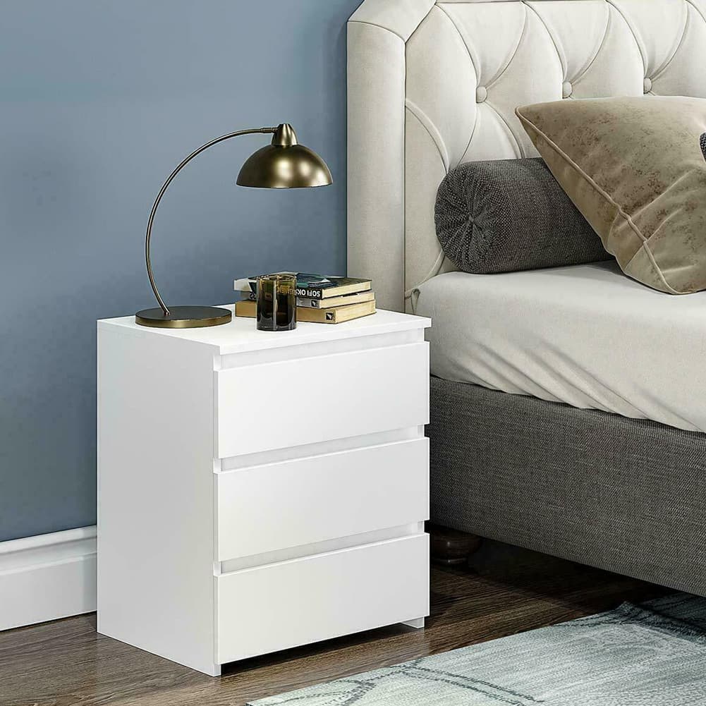 Modern White Nightstand - image 9