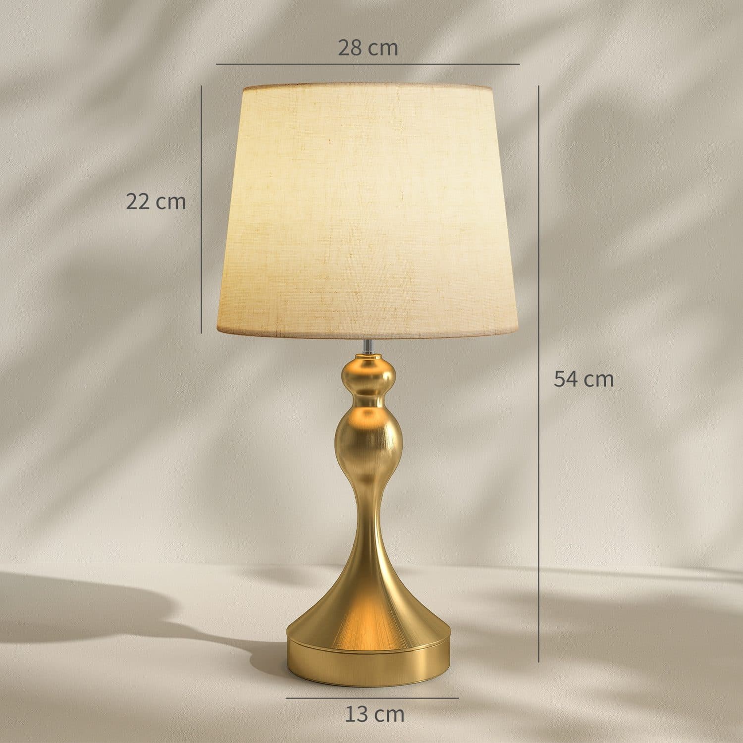 Gold USB Bedside Lamps - image 1
