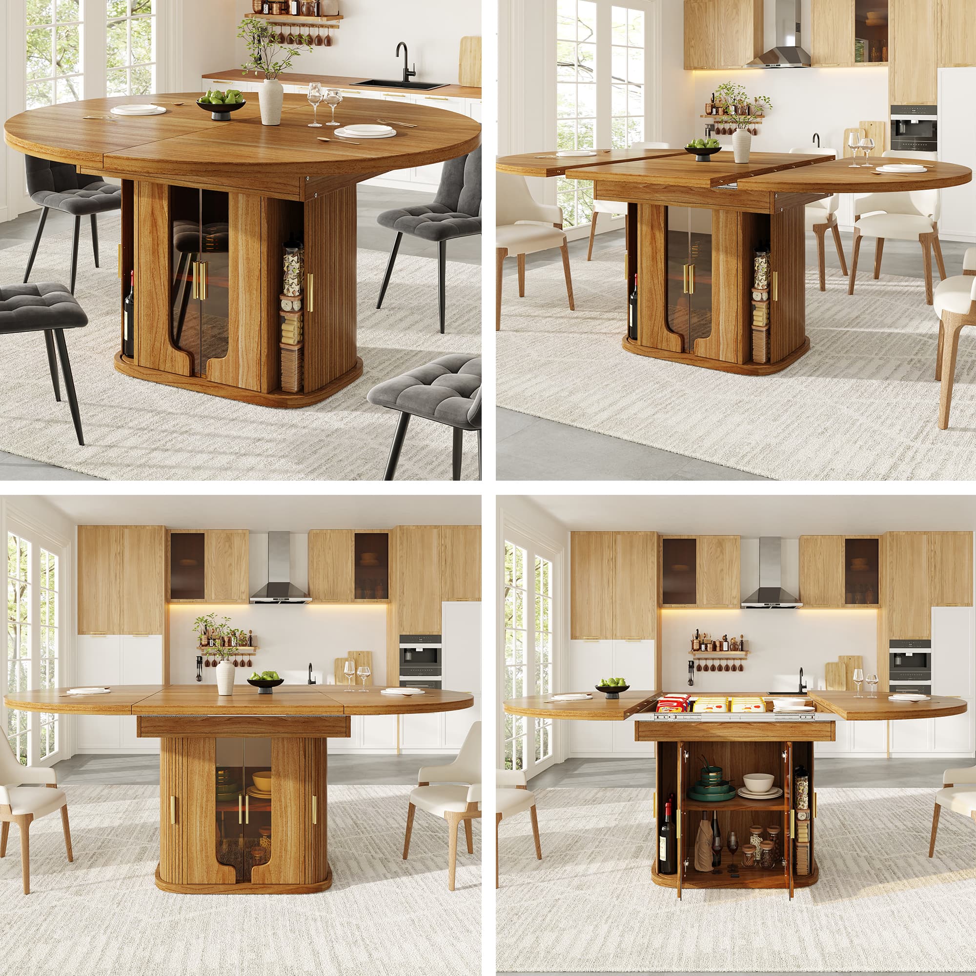 Host in Style with an Extendable Walnut Dining Table