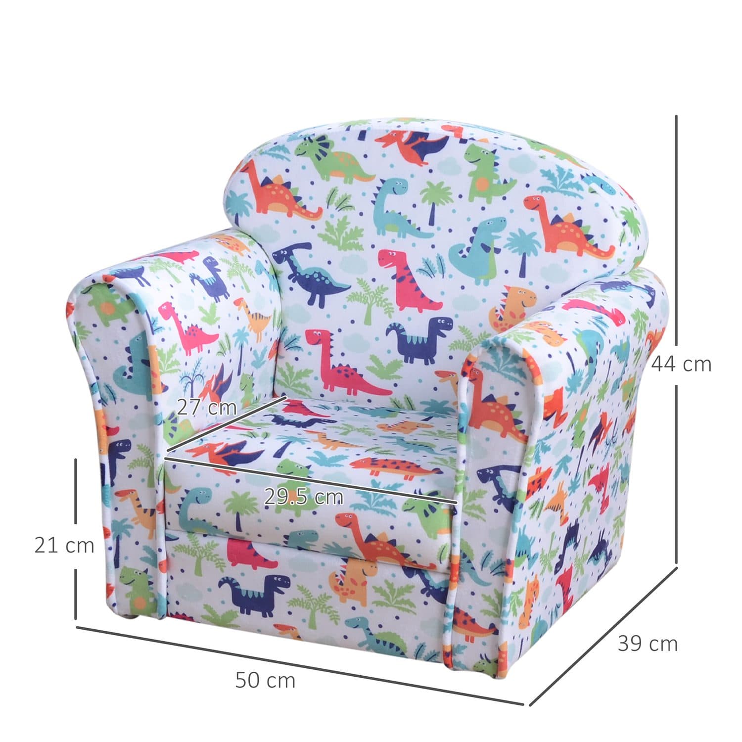 A colourful dinosaur chair sized just right for little ones - image 1