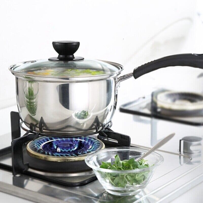 Three Stainless Steel Saucepans with Glass Lids for Every Hob - image 2