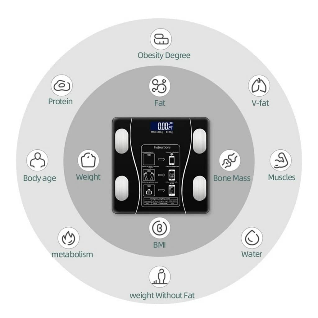 Smart Body Fat Scale with Bluetooth App Tracking - image 2