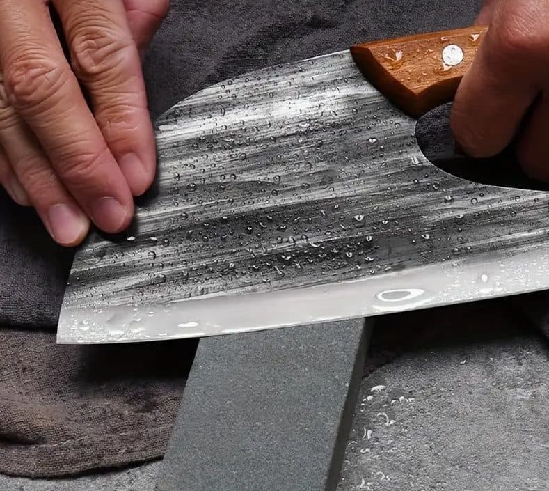 Heavy duty kitchen cleaver for meat, bones and prep - image 1