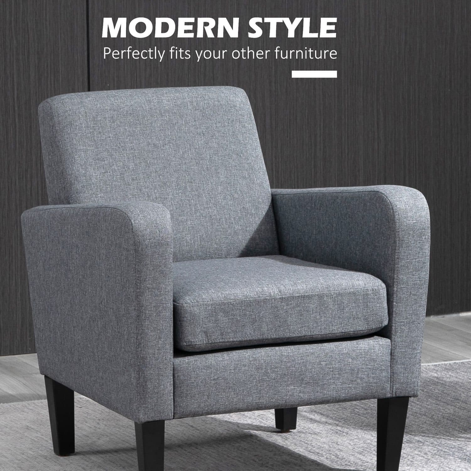 Modern Grey Armchairs - image 2