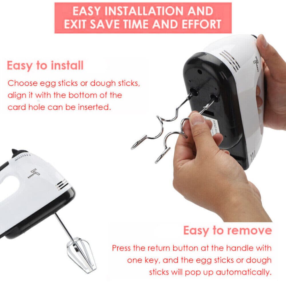7 Speed Electric Hand Mixer for Baking Prep - image 3
